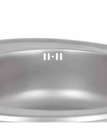 Мойка для кухни круглая Brinex 490-A BRIN490SAT06 Satin 0,6 мм из нержавеющей стали