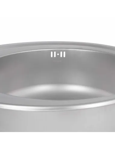 Мойка для кухни круглая Brinex 510-D BRIN510SAT08 Satin 0,8 мм из нержавеющей стали