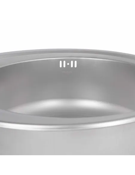 Мийка для кухні кругла Brinex 510-D BRIN510SAT08 Satin 0,8 мм з нержавіючої сталі