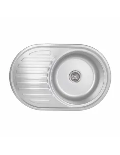 Мойка для кухни овальная Brinex 7750 BRIN7750MDEC08 Micro Decor 0,8 мм из нержавеющей стали