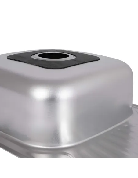 Мойка для кухни прямоугольная Brinex 7848 BRIN7848MDEC08 Micro Decor 0,8 мм из нержавеющей стали