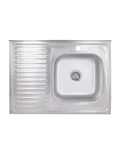 Мойка для кухни прямоугольная Brinex 6080-R BRIN6080RSAT06 Satin 0,6 мм из нержавеющей стали