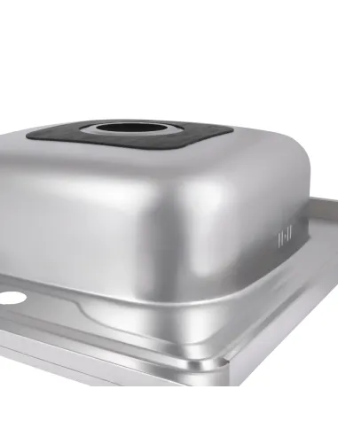 Мийка прямокутна для кухні Brinex 6080-R BRIN6080RSAT06 Satin 0,6 мм з нержавіючої сталі