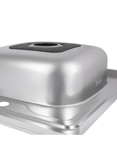 Мийка прямокутна для кухні Brinex 6080-R BRIN6080RSAT06 Satin 0,6 мм з нержавіючої сталі