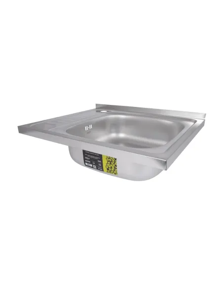 Мийка прямокутна для кухні Brinex 6050-R BRIN6050RSAT06 Satin 0,6 мм з нержавіючої сталі
