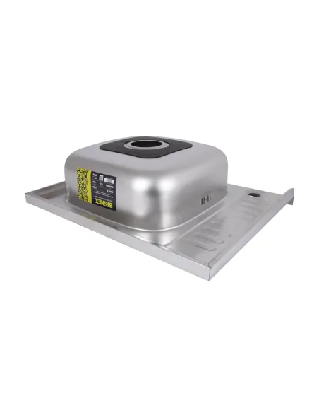 Мийка прямокутна для кухні Brinex 6050-R BRIN6050RSAT06 Satin 0,6 мм з нержавіючої сталі