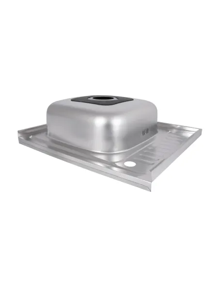 Мийка прямокутна для кухні Brinex 6050-L BRIN6050LSAT06 Satin 0,6 мм з нержавіючої сталі