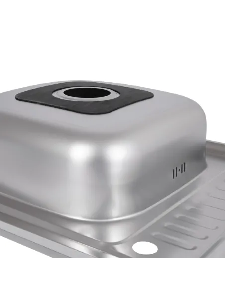 Мойка для кухни прямоугольная Brinex 6050-L BRIN6050LSAT06 Satin 0,6 мм из нержавеющей стали