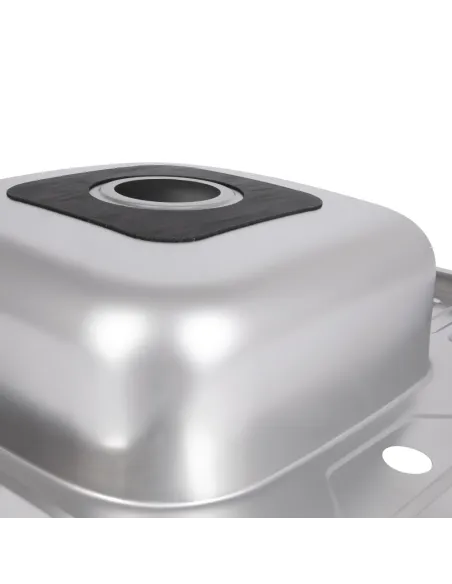 Мийка для кухні квадратна Brinex 6060-L BRIN6060LSAT06 Satin 0,6 мм з нержавіючої сталі