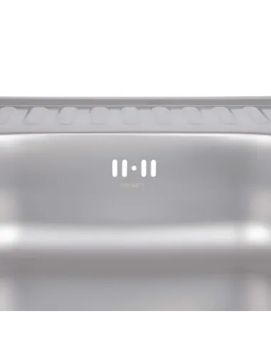 Мойка для кухни квадратная Brinex 6060-L BRIN6060LSAT06 Satin 0,6 мм из нержавеющей стали