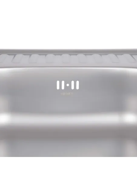 Мийка для кухні квадратна Brinex 6060-L BRIN6060LSAT06 Satin 0,6 мм з нержавіючої сталі