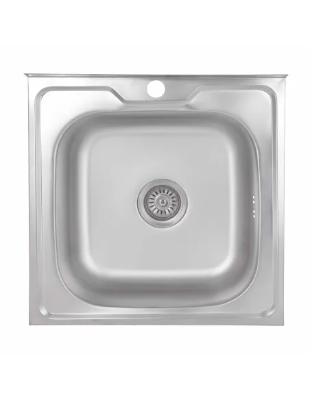 Мийка кухонна квадратна Brinex 5050 BRIN5050SAT06 0.6 мм з нержавіючої сталі