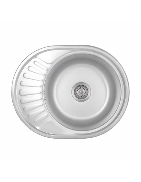 Мойка для кухни овальная Brinex 5745 BRIN5745MDEC0 Micro Decor 0,8 мм из нержавеющей стали