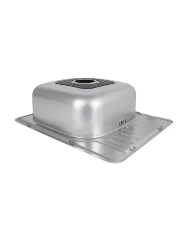 Мойка для кухни прямоугольная Brinex 5848 BRIN5848SAT08 Micro Decor 0,8 мм из нержавеющей стали