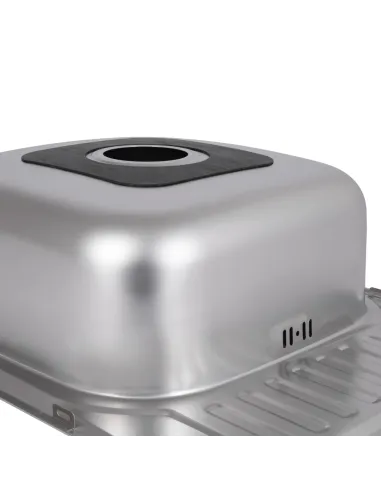 Мийка прямокутна для кухні Brinex 5848 BRIN5848SAT08 Micro Decor 0,8 мм з нержавіючої сталі