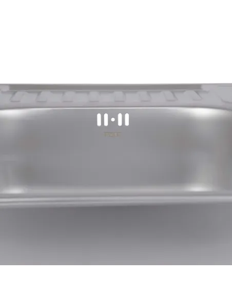 Мийка прямокутна для кухні Brinex 5848 BRIN5848SAT08 Micro Decor 0,8 мм з нержавіючої сталі