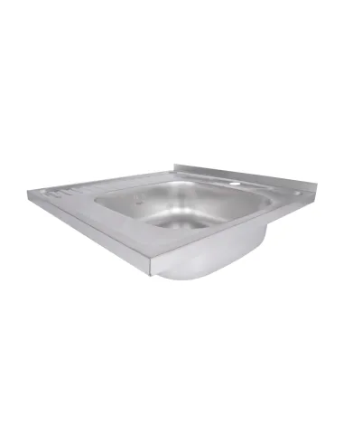 Мойка кухонная квадратная Brinex 6060-R BRIN6060RSAT06 Satin 0.6 мм из нержавеющей стали