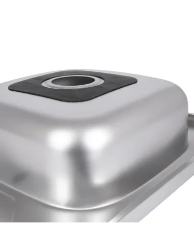 Мойка кухонная квадратная Brinex 6060-R BRIN6060RSAT06 Satin 0.6 мм из нержавеющей стали