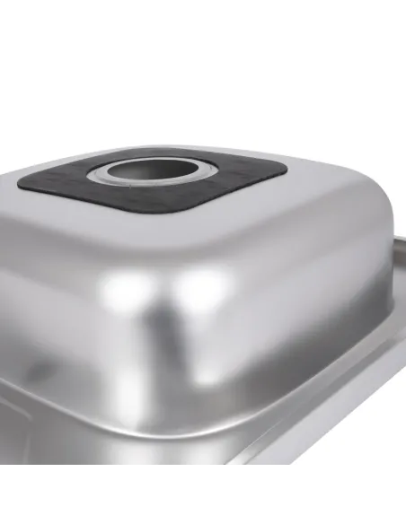 Мойка кухонная квадратная Brinex 6060-R BRIN6060RSAT06 Satin 0.6 мм из нержавеющей стали