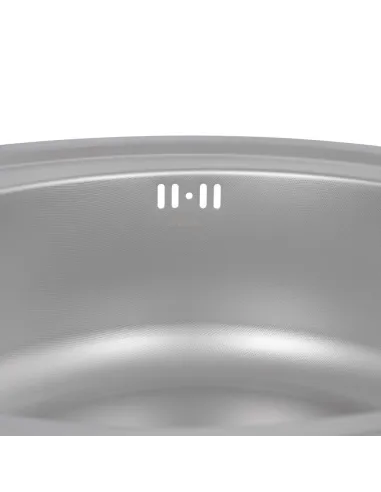 Мойка для кухни круглая Brinex 510-D BRIN510MDEC08 Satin 0,8 мм из нержавеющей стали