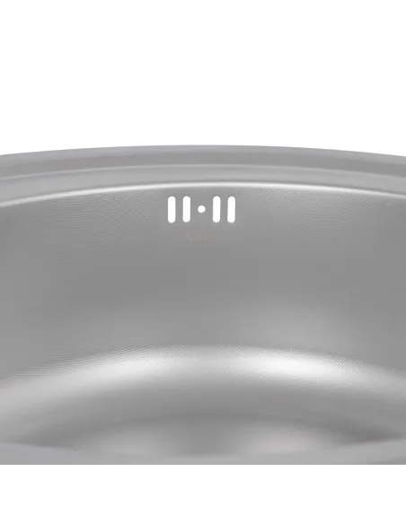 Мойка для кухни круглая Brinex 510-D BRIN510MDEC08 Satin 0,8 мм из нержавеющей стали