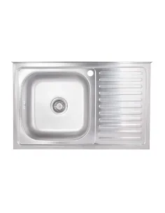 Мойка для кухни прямоугольная Brinex 5080-L BRIN5080LSAT06 Satin 0,8 мм из нержавеющей стали