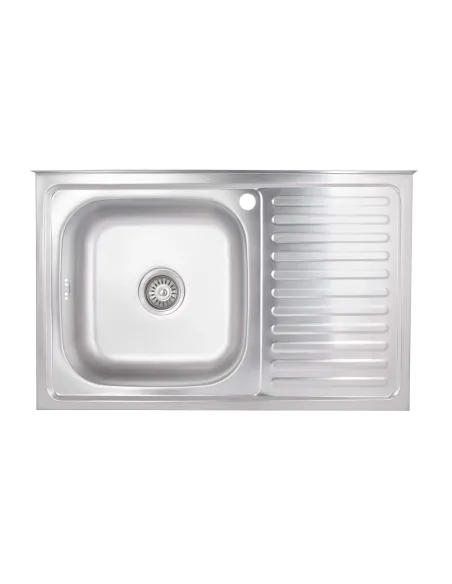 Мойка для кухни прямоугольная Brinex 5080-L BRIN5080LSAT06 Satin 0,8 мм из нержавеющей стали