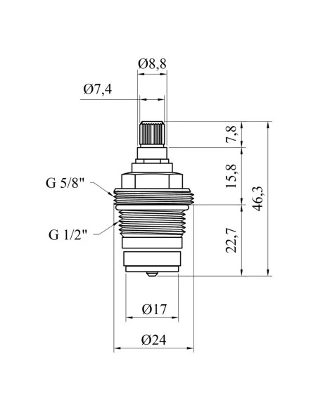 Кран-букс для змішувача Kroner KRM - М982