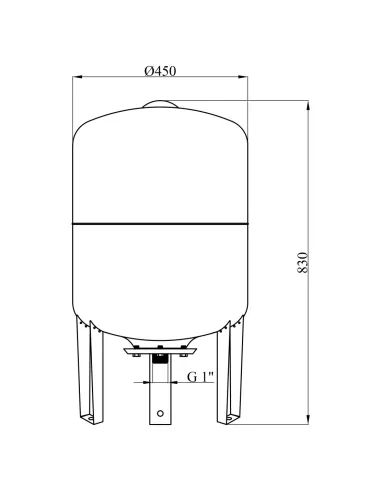 Гидроаккумулятор вертикальный Pumpman VT 100 литров