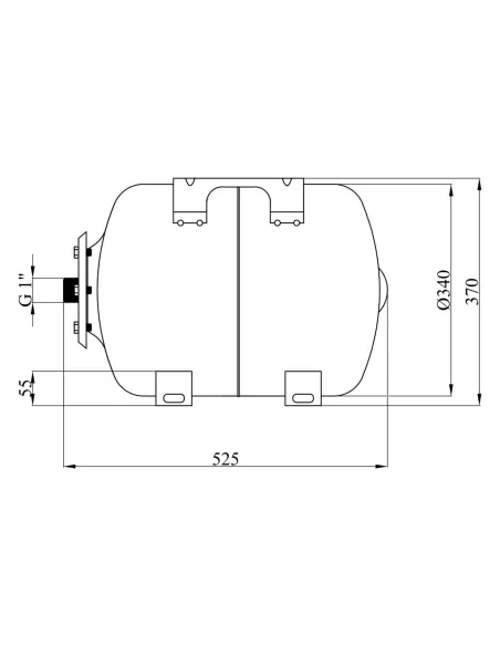 Гидроаккумулятор горизонтальный Pumpman ГА НТ 50 литров