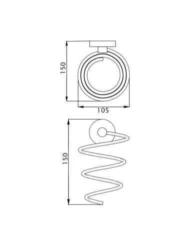 Тримач для фена Kroner KRM Elbe - ACC2928, хром
