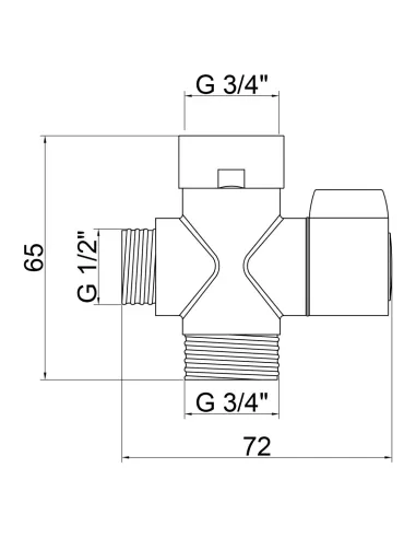 Дивертор для змішувача Kroner KRM - C950