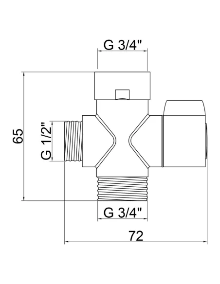 Дивертор для змішувача Kroner KRM - C950