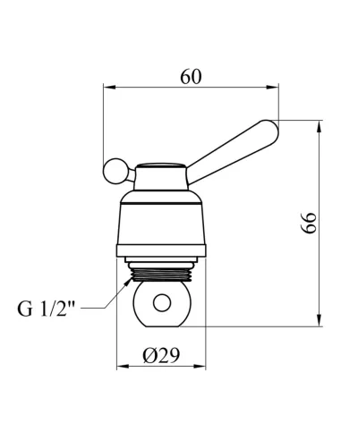 Дивертор для смесителя Kroner KRM - C956