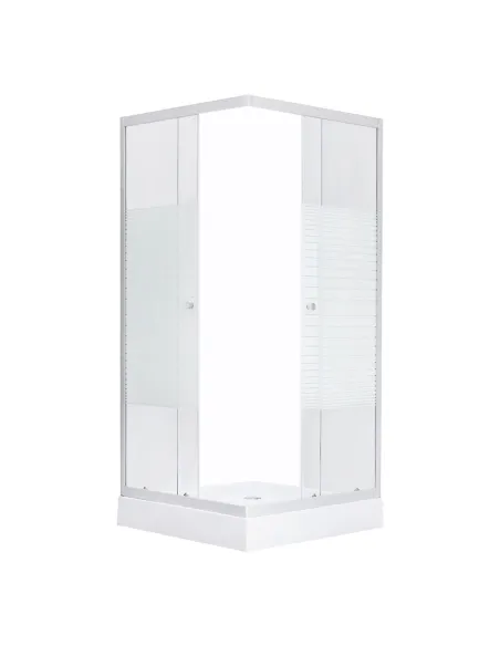 Душова кабіна з низьким піддоном Kroner KRP Eifel - Q.C.F.L. 90x90 см, квадратна