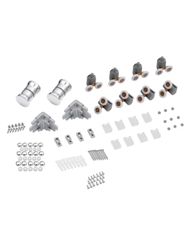 Душова кабіна з низьким піддоном Kroner KRP Eifel - Q.C.F.L. 90x90 см, квадратна