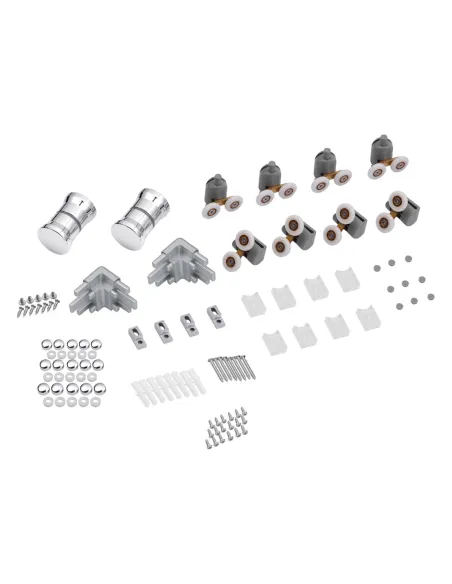 Душова кабіна з низьким піддоном Kroner KRP Eifel - Q.C.F.L. 90x90 см, квадратна