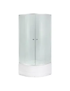 Душова кабіна з високим піддоном Kroner KRP Eifel - Q.C.F.L. 90x90 см, напівкругла
