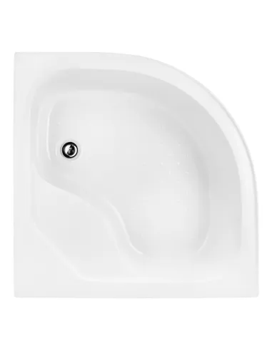 Душевая кабина с высоким поддоном Kroner KRP Eifel - Q.C.F.L. 90x90 см, полукруглая