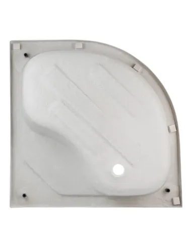 Душевая кабина с высоким поддоном Kroner KRP Eifel - Q.C.F.L. 90x90 см, полукруглая