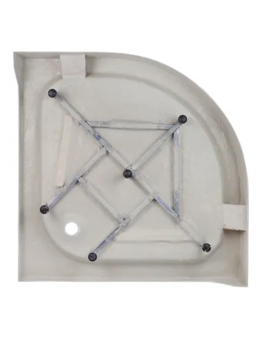 Гидробокс массажный Kroner KRP Enzo - WD.C.F.F. 90x90 см, полукруглый