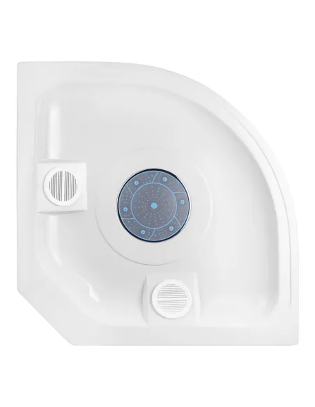 Гидробокс массажный Kroner KRP Enzo - WD.C.F.F. 90x90 см, полукруглый