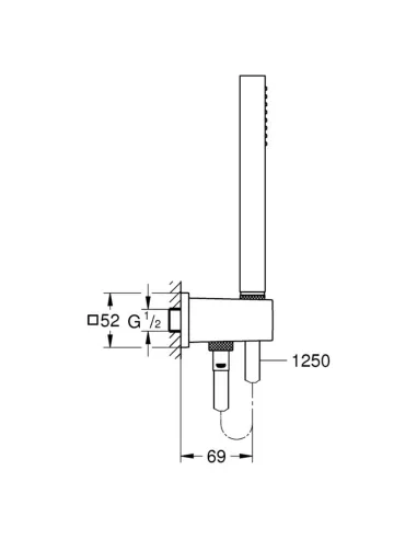 Душовий набір Grohe Euphoria Cube Stick 26405000