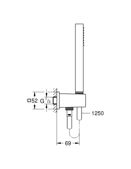 Душовий набір Grohe Euphoria Cube Stick 26405000