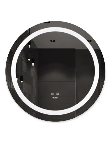 Дзеркало Kroner KRP Spiegel R2-6060 з LED-підсвічуванням та антизапітнінням