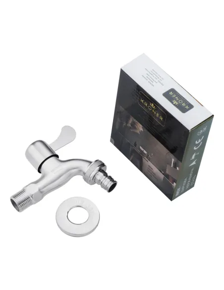 Кран кульовий для поливу Kroner KRP Edelstahl Klassisch - ESG099 1/2 дюйма НР