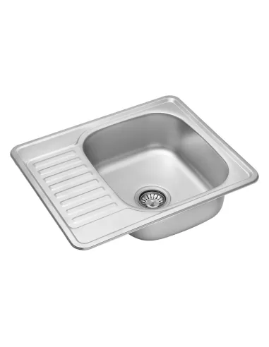 Мойка для кухни прямоугольная Kroner KRP Dekor - 5848 из нержавеющей стали