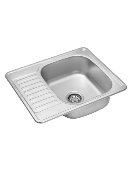 Мойка для кухни прямоугольная Kroner KRP Dekor - 5848 из нержавеющей стали