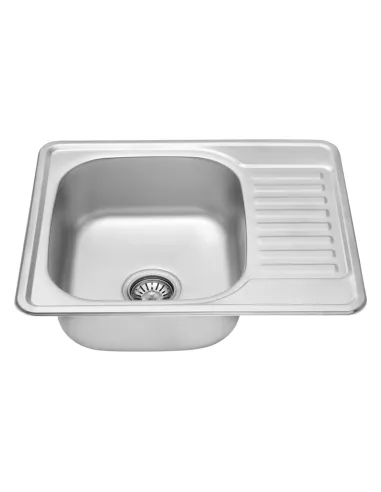 Мойка для кухни прямоугольная Kroner KRP Dekor - 5848 из нержавеющей стали