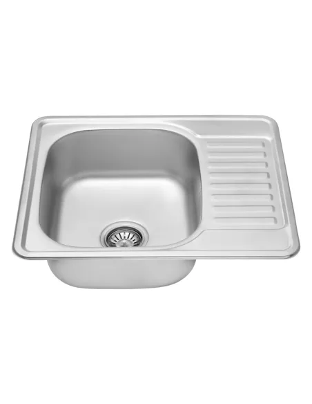 Мойка для кухни прямоугольная Kroner KRP Dekor - 5848 из нержавеющей стали